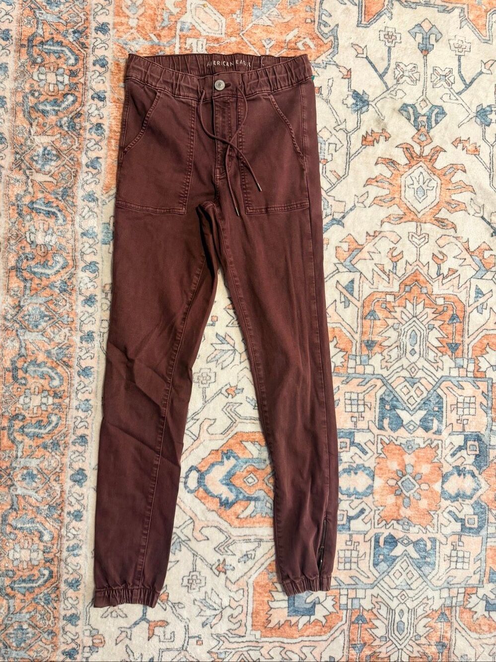 American Eagle Next Level Stretch Purple Utility Cargo Pants Joggers Size 6